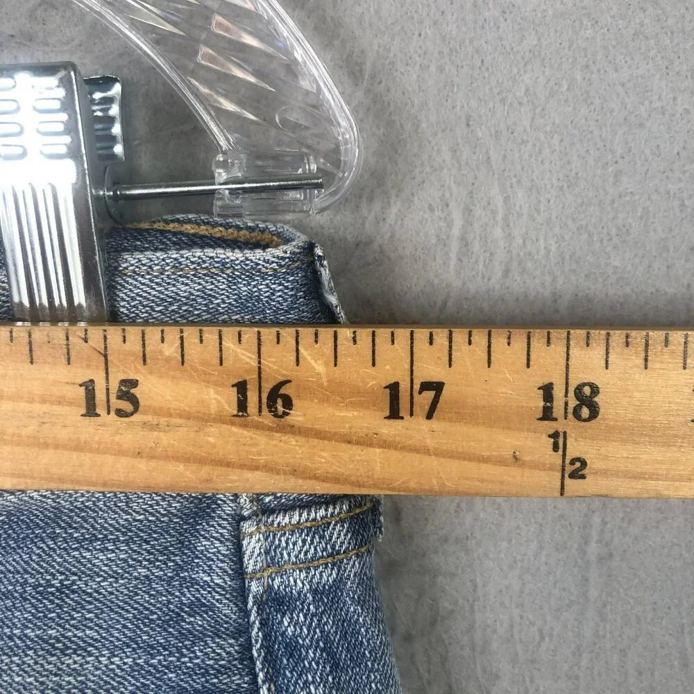 Vintage Levis 501 Jeans Mens 34x30 Leather Patch Button Fly WPL423 Faded Mexico